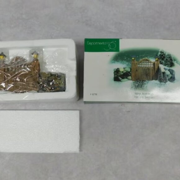 Dept 56 Dickens Fieldstone Entry Gate 1998 Village Accessories 52718 Christmas - Picture 4 of 4